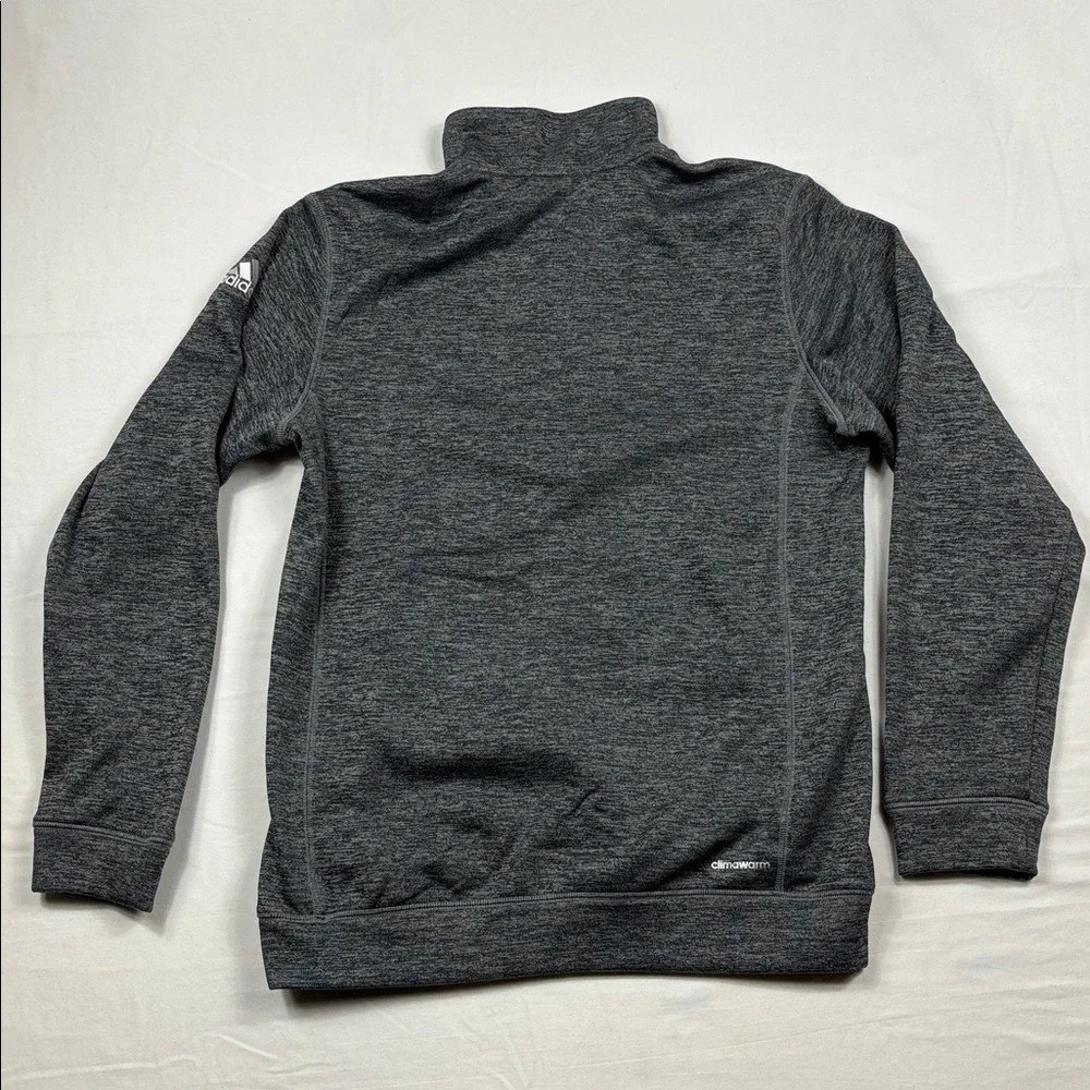 Adidas ClimaWarm 1/4 Zip Fleece Lined Pullover Mens‎ Size Medium Team Issue Grey